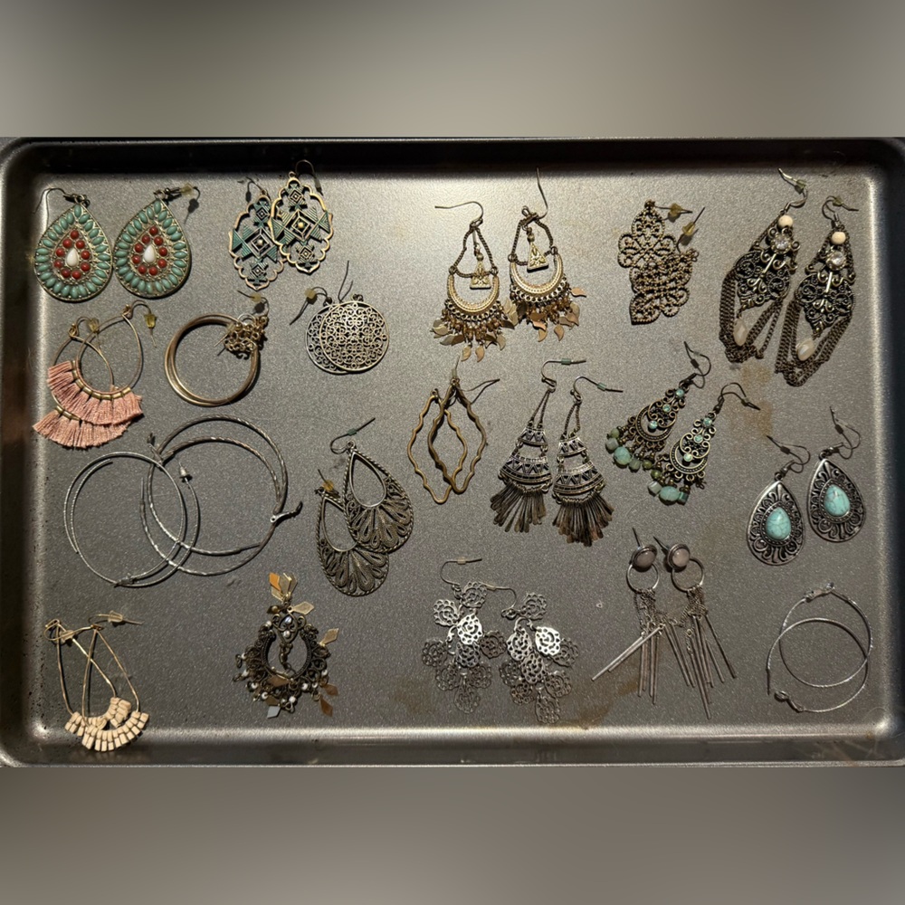 Silver and Gold Dangle Earring Collection